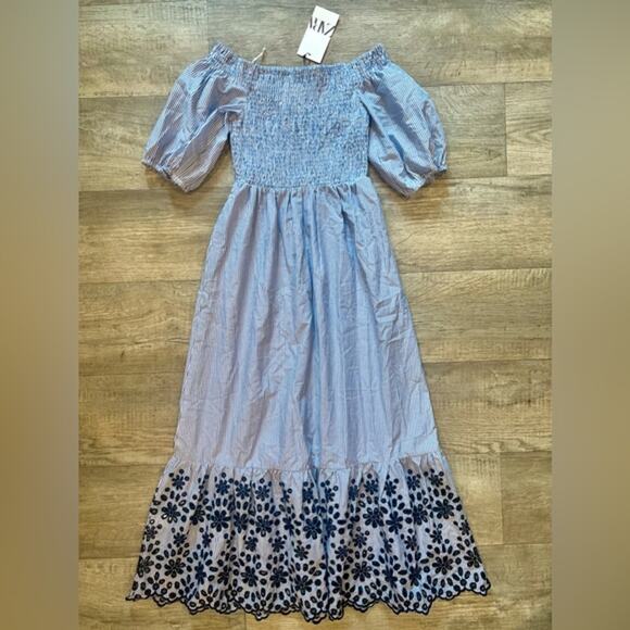 ZARA Balloon Sleeve Long Dress NWT - Picture 15 of 15